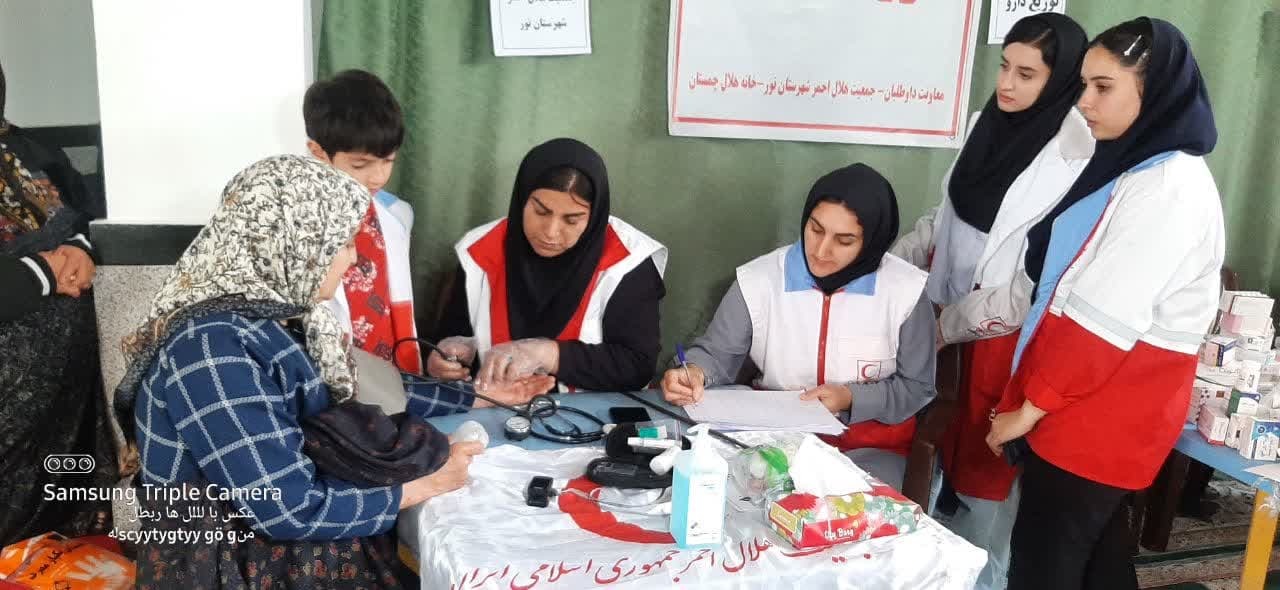 حضورکاروان سلامت در روستای بهبنک دهستان لاویج شهرستان نور