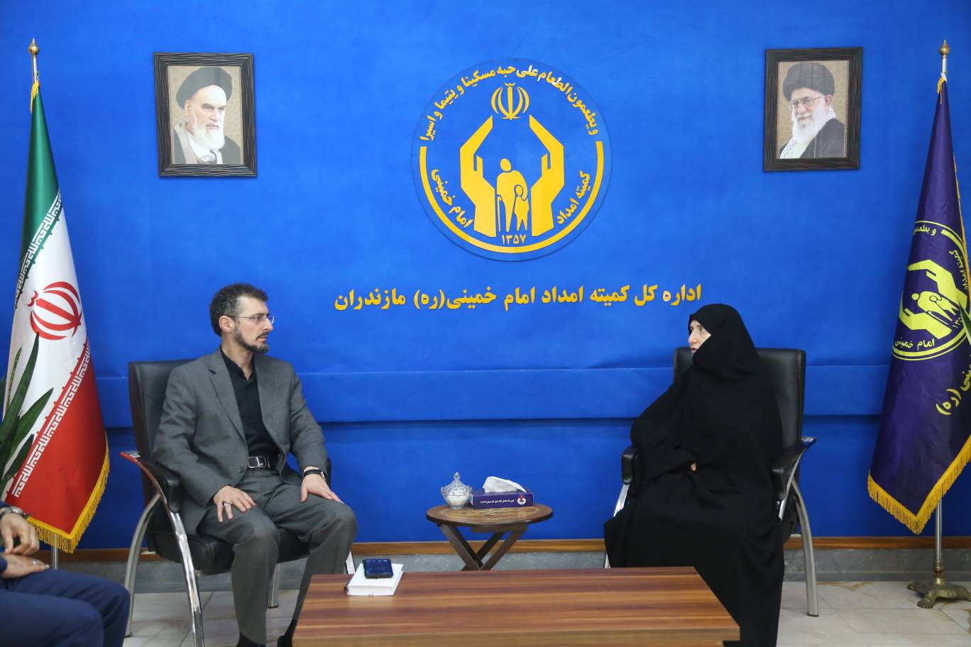 مهدیان پور با مدیرکل کمیته امداد امام خمینی(ره) مازندران دیدار کرد