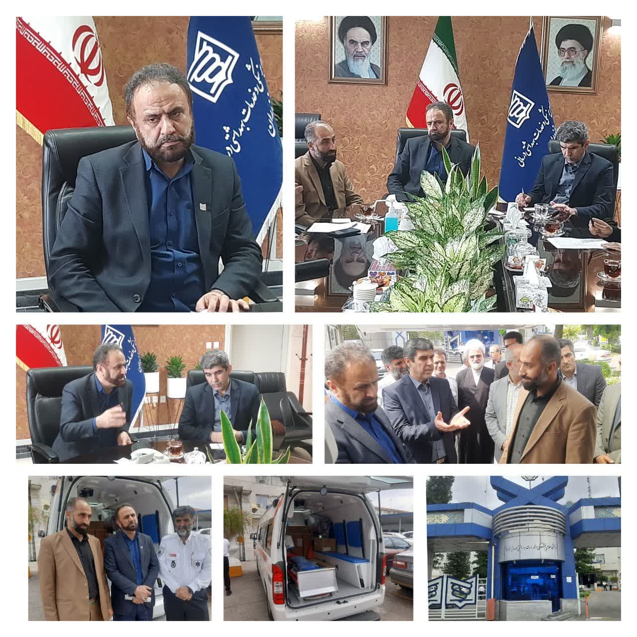 اهداء یک دستگاه آمبولانس مجهز به منطقه هزار جریب بهشهر