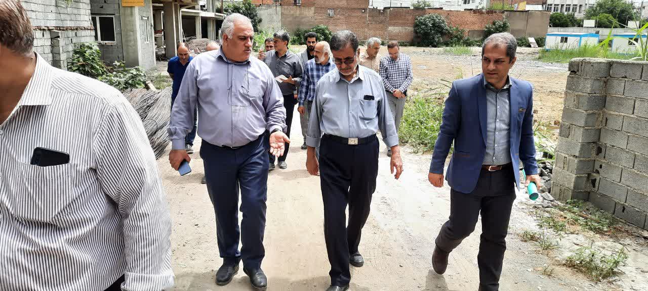 بازدید معاون مسکن شهری بنیاد مسکن انقلاب اسلامی کشور از پروژه های مسکن شهری و نهضت ملی مسکن مازندران