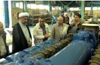 بازدید مسئولین سازمان قضایی نیروهای مسلح مازندران از کارخانه دانش بنیان ساخت موتور دیزل