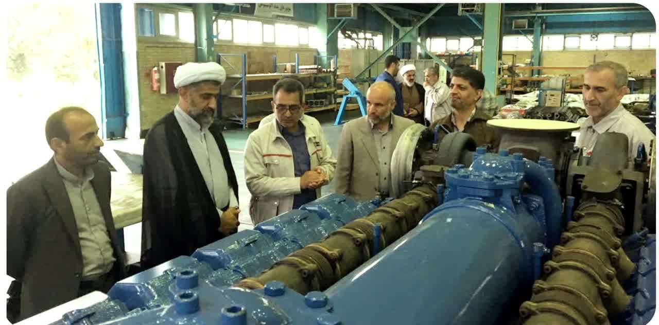 بازدید مسئولین سازمان قضایی نیروهای مسلح مازندران از کارخانه دانش بنیان ساخت موتور دیزل