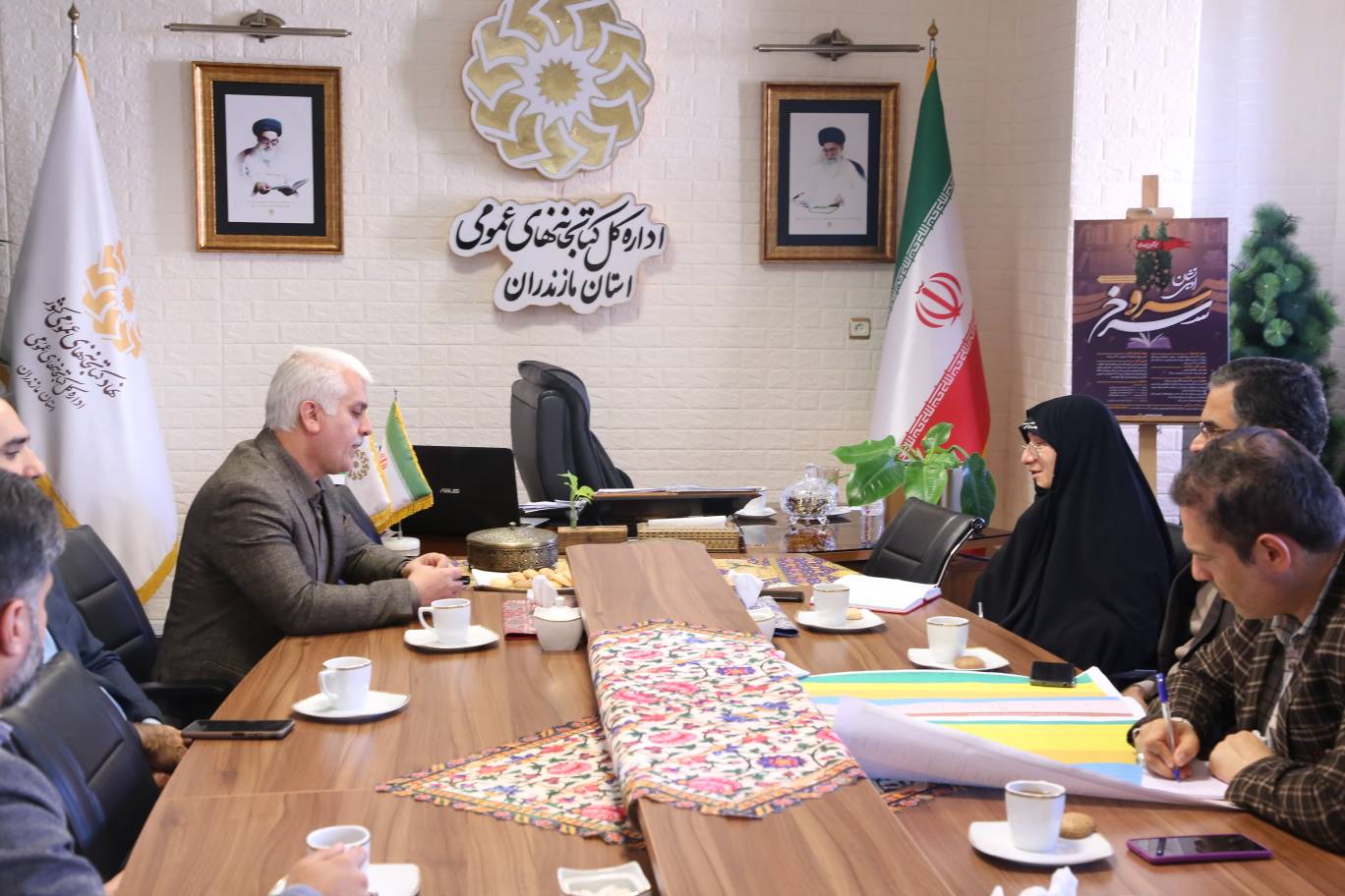 دیدار مدیران کل دفتر امور روستاییوشوراهای استانداری و کتابخانههای عمومی مازندران