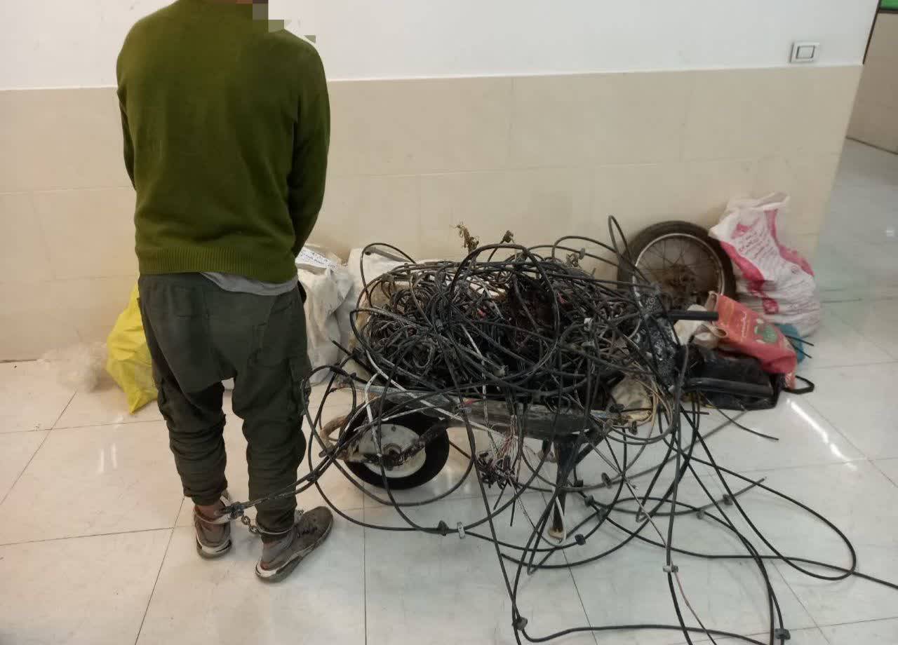 کشف ۲۹ فقره سرقت کابل مخابراتی در قائم شهر