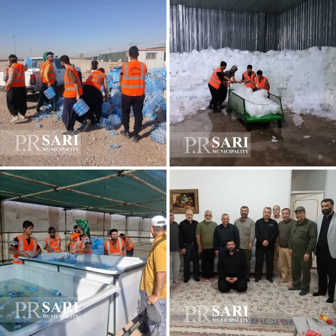 استقرار نیروهای شهرداری برای خدمات‌رسانی به زائران اربعین در پایانه مرزی مهران