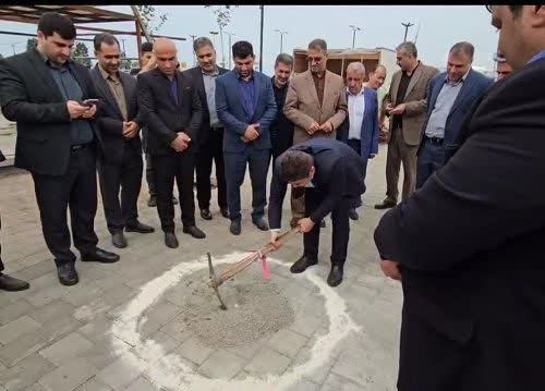 کلنگ پروژه نوربانو شهرداری نور در هفته دولت به زمین زده شد