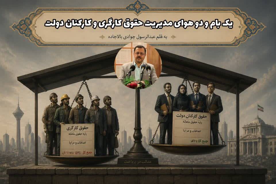 یک بام و دو هوای مدیریت حقوق کارگری و کارکنان دولت